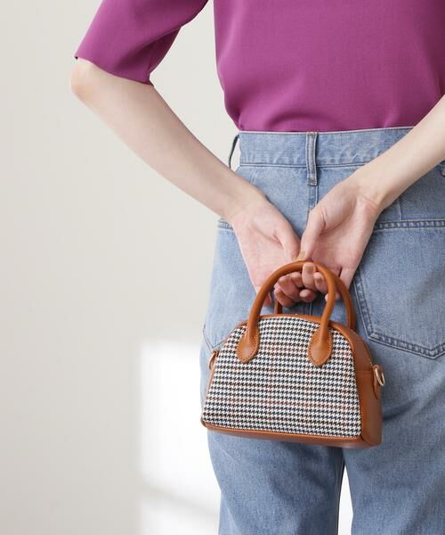 ＊＊N.Natural Beauty Basic / エヌ ナチュラルビューティーベーシック ショルダーバッグ | 2Wayミニボストンショルダーバッグ（ブラウンチェック1）