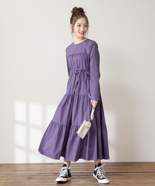 ＊＊N.Natural Beauty Basic / エヌ ナチュラルビューティーベーシック ワンピース | ティアード長袖ワンピース | 詳細3