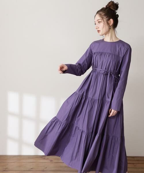 ＊＊N.Natural Beauty Basic / エヌ ナチュラルビューティーベーシック ワンピース | ティアード長袖ワンピース | 詳細4