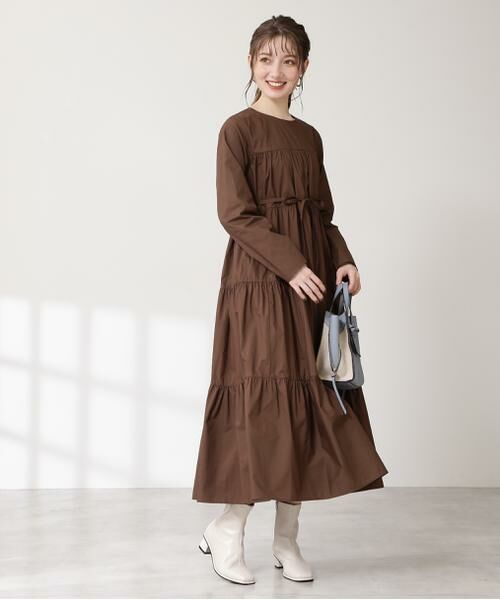 ＊＊N.Natural Beauty Basic / エヌ ナチュラルビューティーベーシック ワンピース | ティアード長袖ワンピース | 詳細17