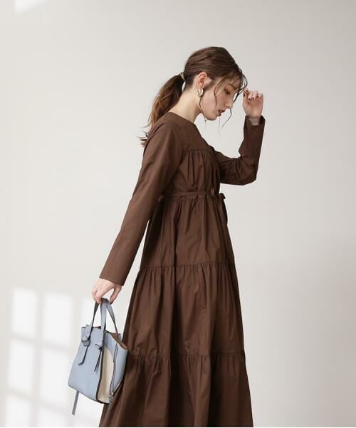 ＊＊N.Natural Beauty Basic / エヌ ナチュラルビューティーベーシック ワンピース | ティアード長袖ワンピース | 詳細21