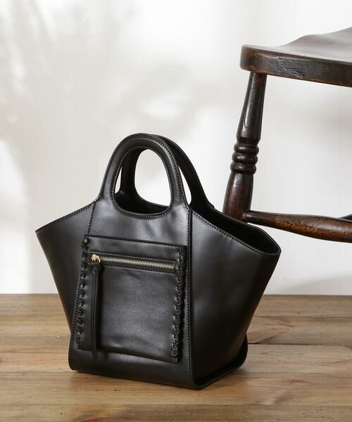 ＊＊N.Natural Beauty Basic / エヌ ナチュラルビューティーベーシック ショルダーバッグ | くり手ハンドル2Wayショルダーバッグ（ブラック）