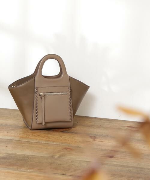 ＊＊N.Natural Beauty Basic / エヌ ナチュラルビューティーベーシック ショルダーバッグ | くり手ハンドル2Wayショルダーバッグ（ブラウン）