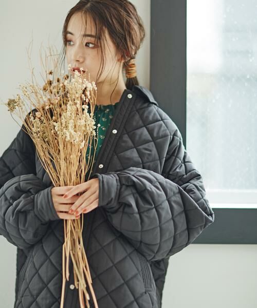 ＊＊N.Natural Beauty Basic / エヌ ナチュラルビューティーベーシック ブルゾン | キルティングCPOジャケット（ブラック）