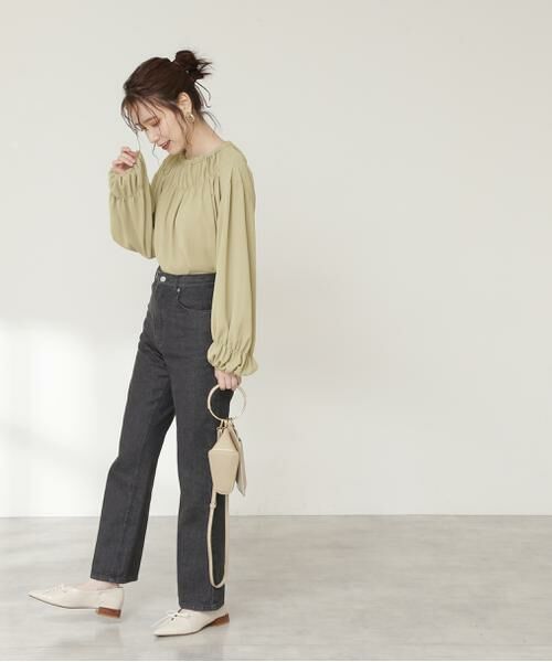 ＊＊N.Natural Beauty Basic / エヌ ナチュラルビューティーベーシック シャツ・ブラウス | ギャザークルーネックブラウス | 詳細3