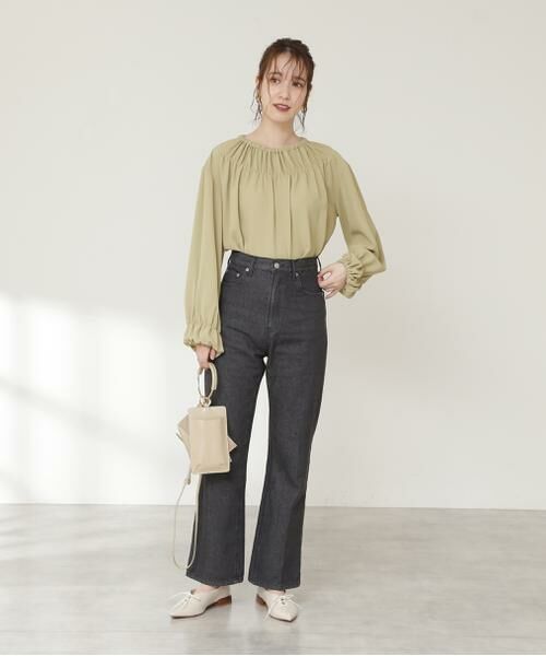 ＊＊N.Natural Beauty Basic / エヌ ナチュラルビューティーベーシック シャツ・ブラウス | ギャザークルーネックブラウス | 詳細4