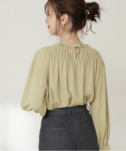 ＊＊N.Natural Beauty Basic / エヌ ナチュラルビューティーベーシック シャツ・ブラウス | ギャザークルーネックブラウス | 詳細6