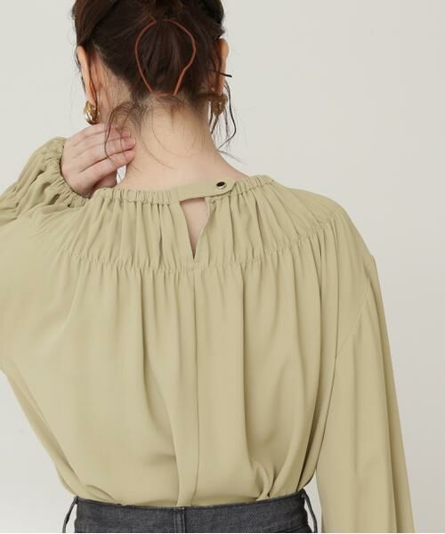 ＊＊N.Natural Beauty Basic / エヌ ナチュラルビューティーベーシック シャツ・ブラウス | ギャザークルーネックブラウス | 詳細7