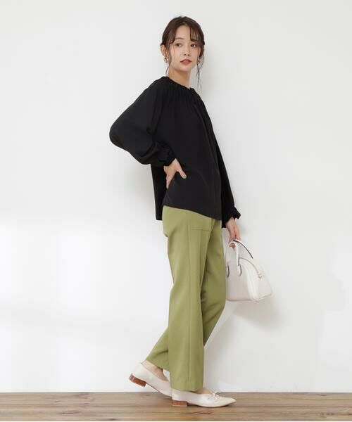 ＊＊N.Natural Beauty Basic / エヌ ナチュラルビューティーベーシック シャツ・ブラウス | ギャザークルーネックブラウス | 詳細18