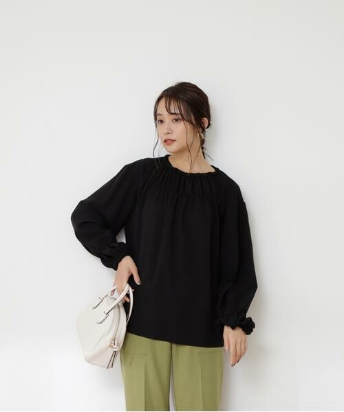 ＊＊N.Natural Beauty Basic / エヌ ナチュラルビューティーベーシック シャツ・ブラウス | ギャザークルーネックブラウス | 詳細19