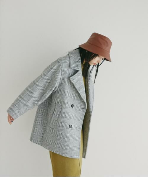 crewre クルーレ ビッグカラーミディコート サイズ1 crewre online shop / ビッグカラーミディコート