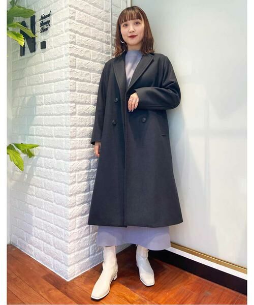 ＊＊N.Natural Beauty Basic / エヌ ナチュラルビューティーベーシック アウター | ハミルトン　ダブルチェスターロングコート《S Size Line》 | 詳細5