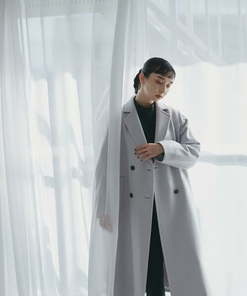 ＊＊N.Natural Beauty Basic / エヌ ナチュラルビューティーベーシック アウター | ハミルトン　ダブルチェスターロングコート《S Size Line》 | 詳細8