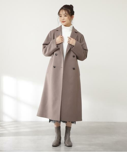 ＊＊N.Natural Beauty Basic / エヌ ナチュラルビューティーベーシック アウター | ハミルトン　ダブルチェスターロングコート《S Size Line》 | 詳細20
