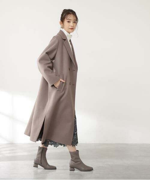 ＊＊N.Natural Beauty Basic / エヌ ナチュラルビューティーベーシック アウター | ハミルトン　ダブルチェスターロングコート《S Size Line》 | 詳細21