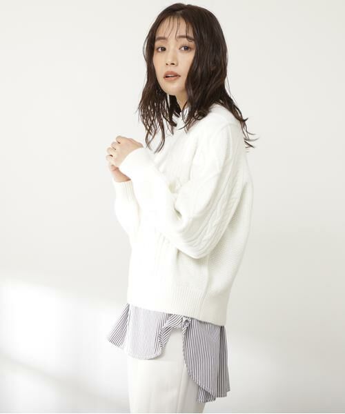＊＊N.Natural Beauty Basic / エヌ ナチュラルビューティーベーシック ニット・セーター | ハミルトン　プルオーバーニット | 詳細9