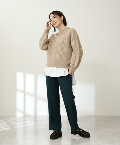 ＊＊N.Natural Beauty Basic / エヌ ナチュラルビューティーベーシック ニット・セーター | ハミルトン　プルオーバーニット | 詳細19