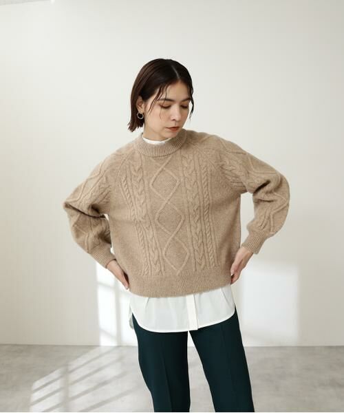 ＊＊N.Natural Beauty Basic / エヌ ナチュラルビューティーベーシック ニット・セーター | ハミルトン　プルオーバーニット | 詳細20