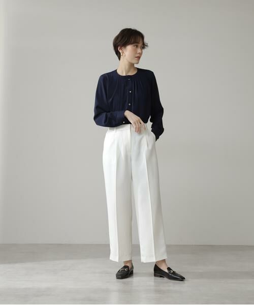 ＊＊N.Natural Beauty Basic / エヌ ナチュラルビューティーベーシック シャツ・ブラウス | タッキングネックブラウス | 詳細2