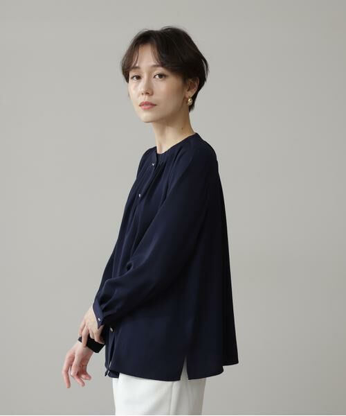 ＊＊N.Natural Beauty Basic / エヌ ナチュラルビューティーベーシック シャツ・ブラウス | タッキングネックブラウス | 詳細4