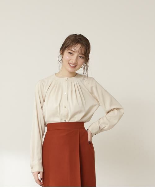 ＊＊N.Natural Beauty Basic / エヌ ナチュラルビューティーベーシック シャツ・ブラウス | タッキングネックブラウス | 詳細11