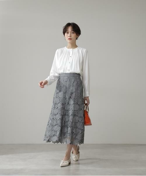 ＊＊N.Natural Beauty Basic / エヌ ナチュラルビューティーベーシック シャツ・ブラウス | タッキングネックブラウス | 詳細13