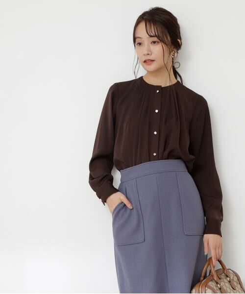 ＊＊N.Natural Beauty Basic / エヌ ナチュラルビューティーベーシック シャツ・ブラウス | タッキングネックブラウス | 詳細18