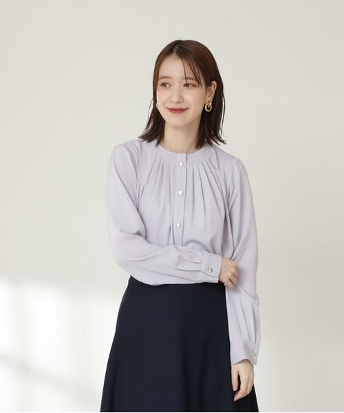 ＊＊N.Natural Beauty Basic / エヌ ナチュラルビューティーベーシック シャツ・ブラウス | タッキングネックブラウス | 詳細23