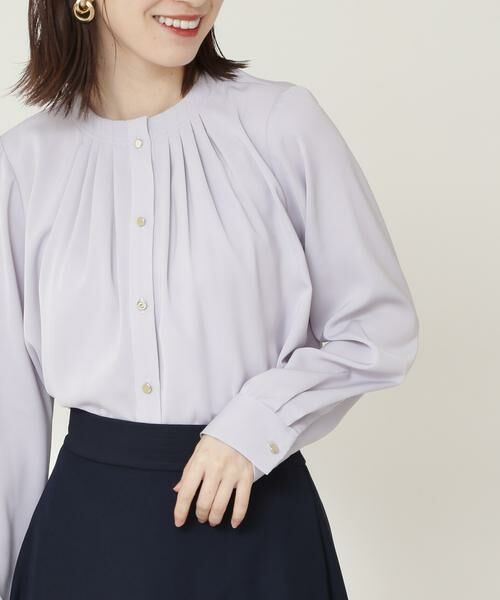 ＊＊N.Natural Beauty Basic / エヌ ナチュラルビューティーベーシック シャツ・ブラウス | タッキングネックブラウス | 詳細24