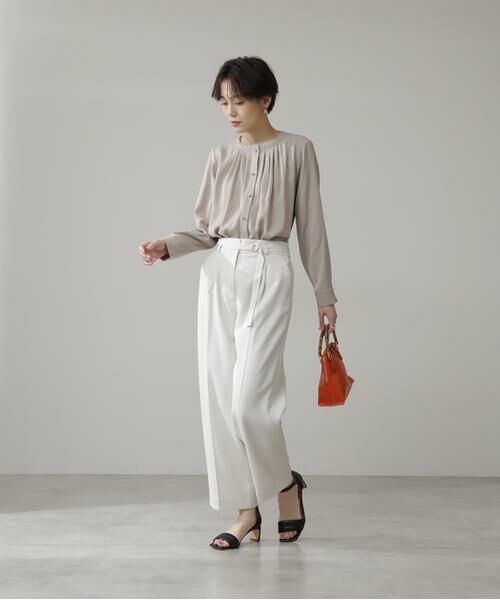 ＊＊N.Natural Beauty Basic / エヌ ナチュラルビューティーベーシック シャツ・ブラウス | タッキングネックブラウス | 詳細26