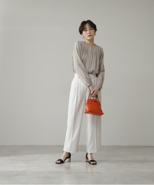 ＊＊N.Natural Beauty Basic / エヌ ナチュラルビューティーベーシック シャツ・ブラウス | タッキングネックブラウス | 詳細27