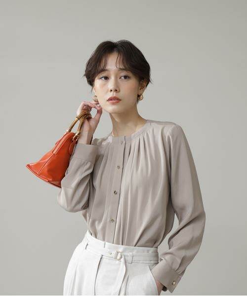 ＊＊N.Natural Beauty Basic / エヌ ナチュラルビューティーベーシック シャツ・ブラウス | タッキングネックブラウス | 詳細28