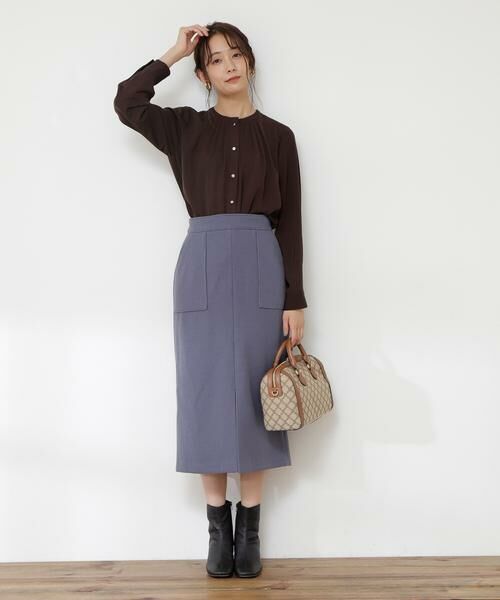 **N.Natural Beauty Basic / エヌ ナチュラルビューティーベーシック スカート | フロントスリットタイトスカート《S Size Line》 | 詳細2