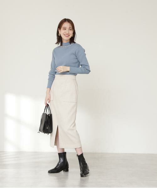 **N.Natural Beauty Basic / エヌ ナチュラルビューティーベーシック スカート | フロントスリットタイトスカート《S Size Line》 | 詳細11