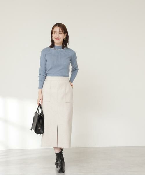 **N.Natural Beauty Basic / エヌ ナチュラルビューティーベーシック スカート | フロントスリットタイトスカート《S Size Line》 | 詳細12