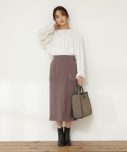 **N.Natural Beauty Basic / エヌ ナチュラルビューティーベーシック スカート | フロントスリットタイトスカート《S Size Line》 | 詳細18