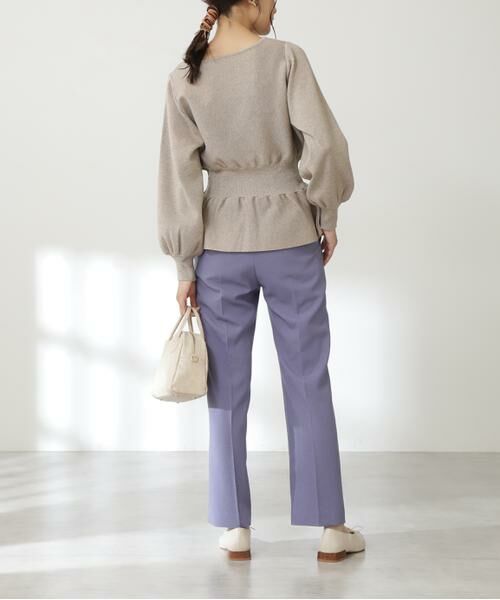 **N.Natural Beauty Basic / エヌ ナチュラルビューティーベーシック パンツ | センタープレスポケットフレアパンツ《S Size Line》 | 詳細4