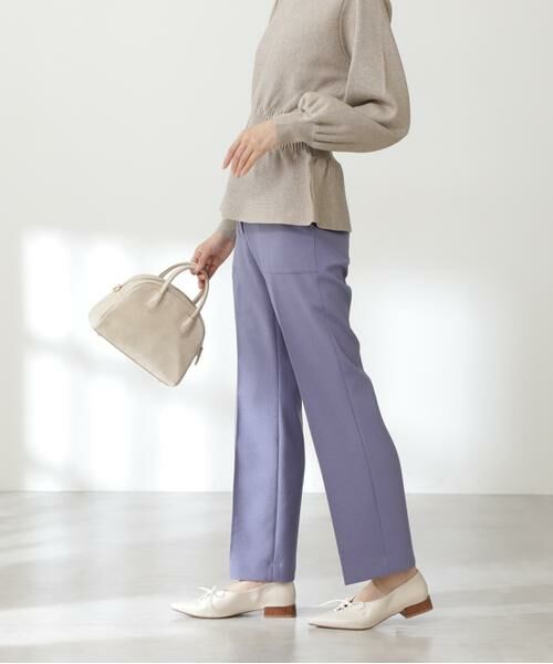 **N.Natural Beauty Basic / エヌ ナチュラルビューティーベーシック パンツ | センタープレスポケットフレアパンツ《S Size Line》 | 詳細5