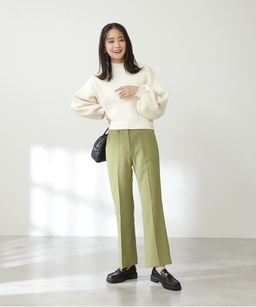 **N.Natural Beauty Basic / エヌ ナチュラルビューティーベーシック パンツ | センタープレスポケットフレアパンツ《S Size Line》 | 詳細10