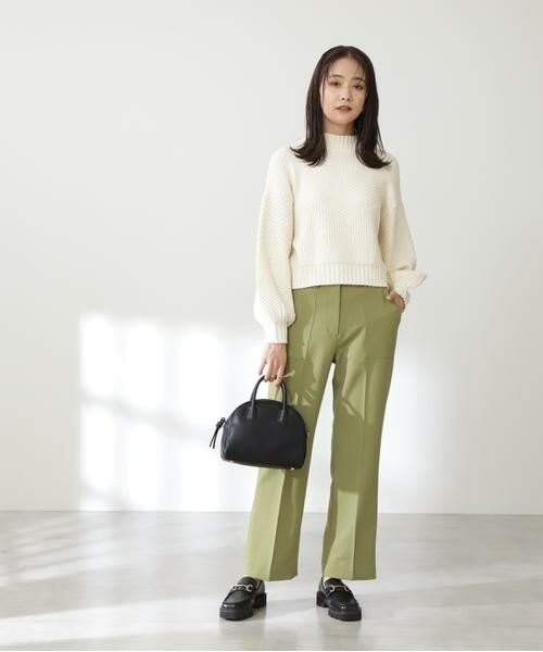**N.Natural Beauty Basic / エヌ ナチュラルビューティーベーシック パンツ | センタープレスポケットフレアパンツ《S Size Line》 | 詳細11