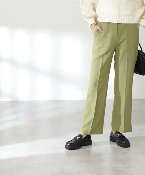 **N.Natural Beauty Basic / エヌ ナチュラルビューティーベーシック パンツ | センタープレスポケットフレアパンツ《S Size Line》 | 詳細12