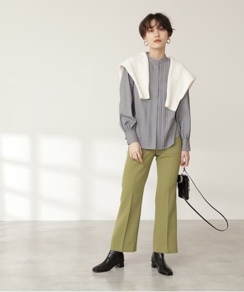 **N.Natural Beauty Basic / エヌ ナチュラルビューティーベーシック パンツ | センタープレスポケットフレアパンツ《S Size Line》 | 詳細13