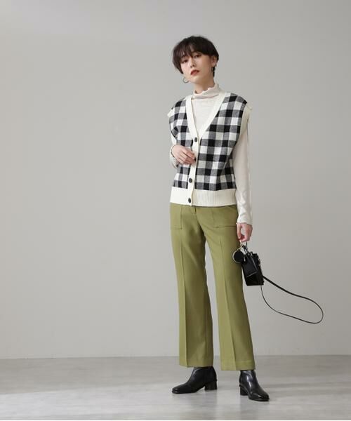 **N.Natural Beauty Basic / エヌ ナチュラルビューティーベーシック パンツ | センタープレスポケットフレアパンツ《S Size Line》 | 詳細14