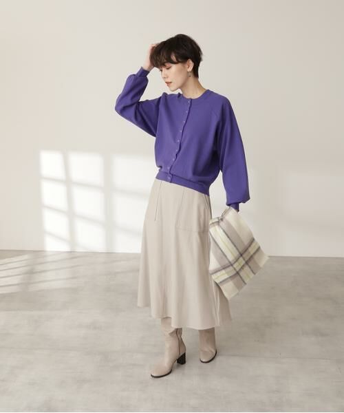 **N.Natural Beauty Basic / エヌ ナチュラルビューティーベーシック スカート | ウォームタッチトラペーズスカート《S Size Line》 | 詳細2