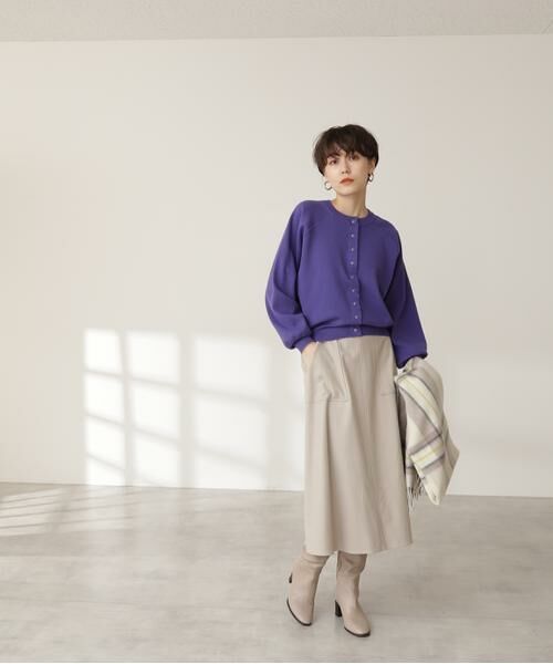 **N.Natural Beauty Basic / エヌ ナチュラルビューティーベーシック スカート | ウォームタッチトラペーズスカート《S Size Line》 | 詳細3