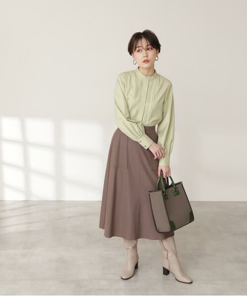 **N.Natural Beauty Basic / エヌ ナチュラルビューティーベーシック スカート | ウォームタッチトラペーズスカート《S Size Line》 | 詳細9