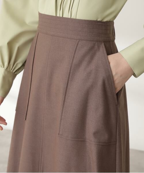 **N.Natural Beauty Basic / エヌ ナチュラルビューティーベーシック スカート | ウォームタッチトラペーズスカート《S Size Line》 | 詳細13