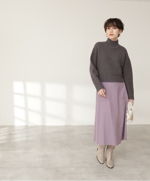 **N.Natural Beauty Basic / エヌ ナチュラルビューティーベーシック スカート | ウォームタッチトラペーズスカート《S Size Line》 | 詳細17