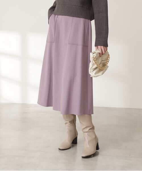 **N.Natural Beauty Basic / エヌ ナチュラルビューティーベーシック スカート | ウォームタッチトラペーズスカート《S Size Line》 | 詳細19