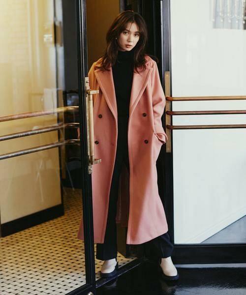 **N.Natural Beauty Basic / エヌ ナチュラルビューティーベーシック アウター | テックウールチェスターコート(ピンク)